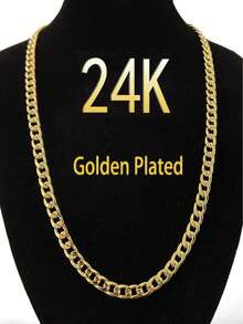 Collar de cadena unisex chapado en oro de 18K de 8 mm, collar de joyería de cadena de acero inoxidable de moda para hombres, decoración diaria de estilo punk y hip hop, cadena ancha de estilo vaquero y de acero de cuatro lados, nuevo producto de conjunto de collares para decoración diaria de estilo punk y hip hop, regalo de fiesta, regalo de Navidad y San Valentín