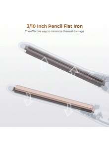 UKLISS 二合一卷发器：迷你陶瓷造型工具，适用于短发、长发和胡须，母亲节、情人节、男友礼物、圣帕特里克节礼物（黑色） - 查看 12