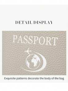 Neuer multifunktionaler RFID Reisepasshalter, Lederoptik Geldbörse, Reisetickethalter, diebstahlsicherer tragbarer Reisepasshalter