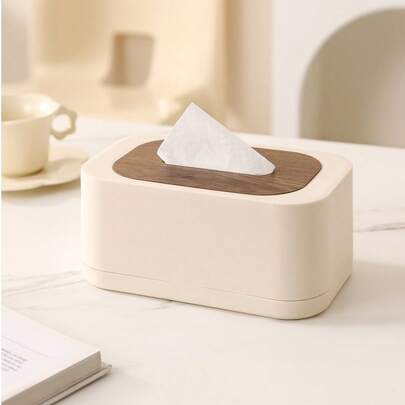 1个北欧极简风格大容量纸巾盒，带弹簧和木质盖子。可容纳99%的纸巾尺寸，适合存放面巾纸、湿巾和日常用纸巾。也是浴室、卧室、客厅、办公室的理想家居装饰品，以及万圣节、感恩节、圣诞节、国庆节和其他节日的礼物佳选。