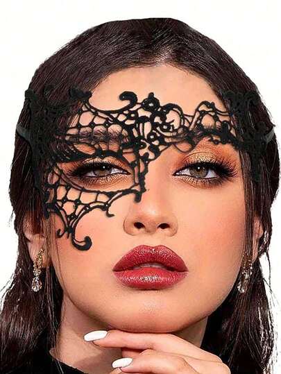 Máscara de renda sexy para mulheres, máscara de festa, fantasia de baile de máscaras, acessórios para dramatização, acessórios para apresentações em palco, adequada para uso diário, bailes de máscaras, Halloween, decorações para festas de Natal, presente perfeito para família e amigos