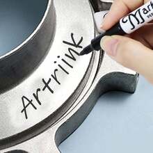 Schwarzer ölbasierter Permanentmarker, wasserfest, ölbeständig, schnelltrocknend, nicht verblassend, für Baustellen, roter Markierstift, Handschrift, blauer Stift, nicht verblassend, harte Spitze, verschmutzt Kleidung nicht, Farbstoffmarker - Marker - Übersicht 4