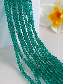 10 Strands (Approx. 1200+ Pcs) 4mm Shiny Glass Beads, Austrian Crystal Glass Rondelle Beads, Spacer Beads For Bracelets, Necklaces, Anklets, Earrings, Jewelry DIY Loose Beads - Multicolor - View 9