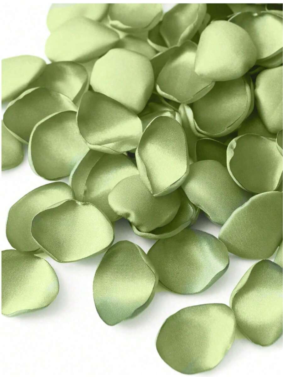 50/100/300/500/1000 piezas Pétalos de rosa de seda blancos artificiales, pétalos de flores artificiales para decoración de bodas, propuestas, canastas, pasillos, duchas nupciales y mesas