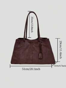 BAILEE Stylish, Minimalist, Solid Color, Matte PU Leather Dumpling Bag/Tote Bag With Foldable Magnetic Closure. Perfect For Outfits And As A Gift Option. - Multicolor - View 13
