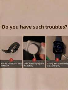 壁挂式支架兼容 支架，充电站底座充电器支架兼容 Watch Series Ultra/SE/11/10/9/8/7/6/5/4/3/2/1,49/45/46/44/42/41/40/38mm（不含充电器）