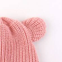 Baby Winter Hat With Earfalp Toddler Girls Boys Beanie Kids Warm Fleece Lined Knit Hat With 2 Cute Ears