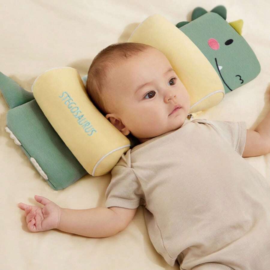 1荞麦枕头矫正婴儿定型枕新生儿防磕碰四季通用卡通枕头学龄前宝宝枕头，单枕套（无填充）