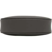 FashionPuzzle Small Crescent Shoulder Bag Underarm Purse - 深灰色/深灰色 - 查看 4