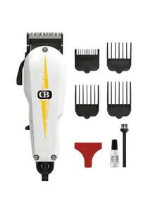 WAL- 001 Cortadora de cabello profesional Super Taper con máxima potencia y motor electromagnético V5000 para peluqueros y estilistas profesionales - Blanco - Ver 9
