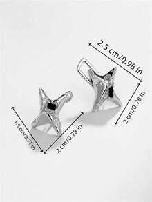 1 件轻奢优雅四角星腰部收紧工具可调节腰扣时尚牛仔裤固定腰扣