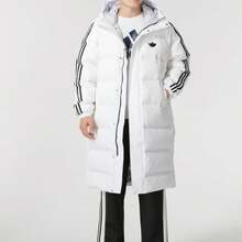 Adidas Herren Dicker, warmer und winddichter Daunenjacke mit Dreiblatt-Logo