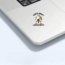 1/3 piezas ¡Qué trasero de pollo! Pegatinas de vinilo de dibujos animados - Resistentes al agua y autoadhesivas, perfectas para autos, portátiles, teléfonos y ventanas - Duraderas y fáciles de aplicar