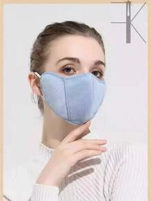 Custom Logo Winter Warm Thickened Eye Protection Outdoor Fashion Cold-Proof Mask, Washable Facemask - Black - View 8