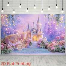 2D 平面背景 - 月亮、星星和云彩白色墙壁背景、蛋糕摄影或派对装饰道具（1 件），适用于圣诞节活动和派对用品 - 彩色 - 查看 4