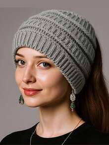 1pc Unisex Fluffy Ear Hat, Cute & Warm Beanie For Autumn/Winter, Suitable For Daily Use, Ear Protection, Hair Band