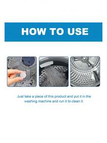 Deep Cleaning Effervescent Washing Machine Cleaner Tablets - Descaler & Deodorizer For Laundry Appliances, Household Drum & Tank Maintenance