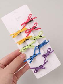 20/10pcs/Set Pink Purple Little Girls Hair Clips, Hair Clips, Bangs Clips, Harmless Hair Accessories, Suitable For Daily Use