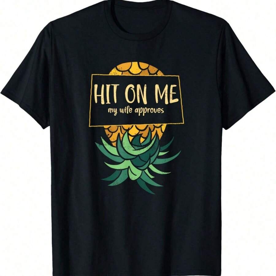 Women Men Upside Down Pineapple Subtle T-Shirt - màu đen - Xem 1