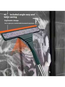 Perie telescopică de curățare a geamurilor de uz casnic, ștergător din silicon, instrument de curățare a geamurilor pentru ecran, ștergător pentru geamuri, racletă pentru curățarea geamurilor, ștergător înalt, mâner lung, ștergător pentru geamuri, poate fi folosit pentru a curăța pereții cu gresie, șterge oglinzile, curăța apa din golurile geamurilor mașinii, șterge suprafețele netede și ajută la curățarea podelelor.