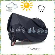 Cubierta de bicicleta impermeable, cubierta de bicicleta para lluvia, sol, UV y viento con orificio para candado para bicicleta de montaña, carretera y todoterreno