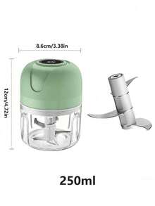 Electric Garlic Chopper, Onion Chopper, Multifunctional Vegetable Slicer, USB Charging, Independent Design, Easy To Clean, Garlic Grinder, Blender, Seasoning And Spice Tool, Food Kitchen Small Tool, Household, Outdoor, Picnic Auxiliary Food Cooking Machine