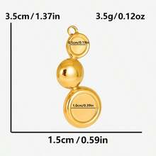 2 pezzi di ciondoli in acciaio inossidabile con forme assortite, inclusi rettangolo, ovale, goccia d'acqua, cuore, quadrato, per fai da te con resina, gocce d'olio, pietre, charms geometrici di alta qualità per la realizzazione di gioielli e decorazioni casual quotidiane