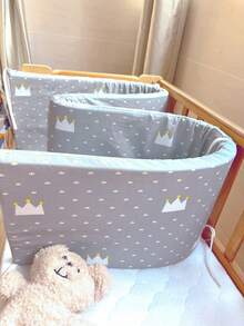 1pc Baby & Kids Bed Rail Guard, All Season Crib Bumper, Removable & Washable Bed Safety Guard, Prevent Falls & Crush, Suitable For Girls & Boys, Holiday Gift