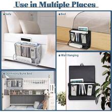 Bedside Caddy Bedside Storage Organizer Bedside Organizer With Power Strip Holder And 2 Adjustable Straps Home Bunk Bed College Dorm Sofa White