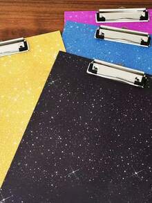 1pc Glittery Acrylic File Folder, Suitable For Classroom, Office, School, Student Writing Board