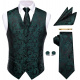 Paisley verde oscuro