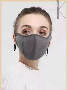 Custom Logo Winter Warm Thickened Eye Protection Outdoor Fashion Cold-Proof Mask, Washable Facemask - Black - View 4