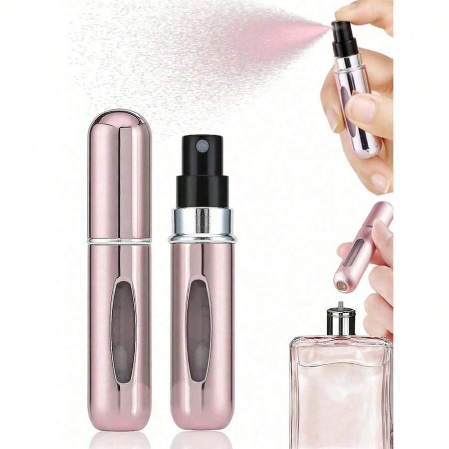 1pcs 5ml Refillable Perfume Bottles, Valentine's Day Gift, Refillable Travel Perfume Bottles, Mini Perfume Bottles, Refillable Perfume Spray Bottles, Travel Essential, Multiple Colors, Spray Bottles Mini Portable Empty Liquid Containers Travel, Beach, Summer, Back To School Travel - 彩色 - 查看 1