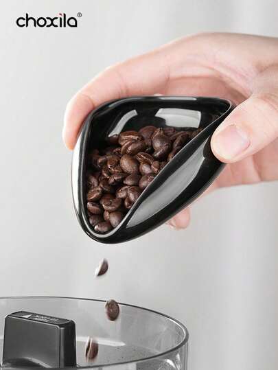 shoxil كوب سيراميك متعدد الاستخدامات لقياس حبوب القهوة والشاي الفضفاض والأعشاب. يشمل ملعقة مدمجة، مثالي كصينية لحبوب القهوة والشاي لجرعات دقيقة في التحضير.