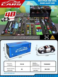 48pcs Mini Rebound Car Container Children's Gift Box Set Wholesale, Toy Cars For Boys - Multicolor - View 6