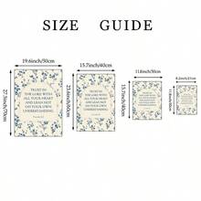1pc Proverbs 3:5 Bible Verse Wall Art, Scripture Print On Canvas, Blue Floral Pattern, Christian Decor Poster, Suitable For Living Room, Bedroom, Dorm, Office, Gift For Her, Framed Or Unframed - Multicolor - View 6