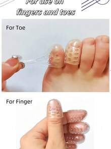 2/5/10/20/30片装柔软硅胶手指脚趾保护套，透气防摩擦凝胶垫，男女通用，适用于户外、健身、舞蹈、徒步、骑行、运动鞋、休闲鞋、高跟鞋、篮球鞋、靴子等，母亲节/复活节/春假送礼佳品。 - 彩色 - 查看 4