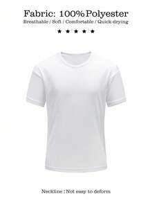 A Custom Couple T-Shirt, Upload Your Photo Making, Couple T-Shirt, Breathable Top, Sports, Running, Fitness