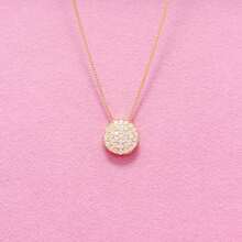 Elegant Heart-Shaped Pendant Necklace For Women, Inlaid With High-Quality Zirconia, 925 Silver Or 18K Gold Plated - 金色 - 查看 2