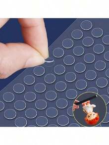 126_120 piezas Gel transparente para museo, Tacks adhesivos removibles, Puntos de pegamento doble cara sin rastro, Masilla adhesiva para manualidades, globos, decoraciones de fiesta y festivales, 0.39