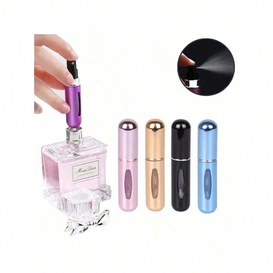 1pc Portable Mini Perfume Atomizer Spray Bottle Set – Refillable Travel Size Fragrance Dispenser For On-The-Go Touch-Ups – Ideal For Carrying Your Favorite Scents In Purses, Pockets, Gym Bags, And During Travel Or Shopping Trips – Leakproof, Easy To Fill, And Perfect For Parties & Everyday Use Back To School - 彩色 - 查看 1
