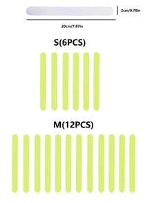 6pcs/Pack Or 12pcs/Pack Luminous Anti-Slip Stickers For Bathroom And Stairs Home Bathroom Decor Bath Rug Floor Carpet Outdoor Rug Door Mat Fall Decor Bathroom Accessories Back To School Entryway Decor