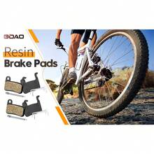 4 Pairs Resin Brake Pads - Bicycle Disc Brake Pads Compatible With Shimano Deore XT XTR LX SLX Hone Alfine Saint