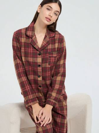 New Women's Fashion Casual Thick Pajama Clothes Set, Winter
