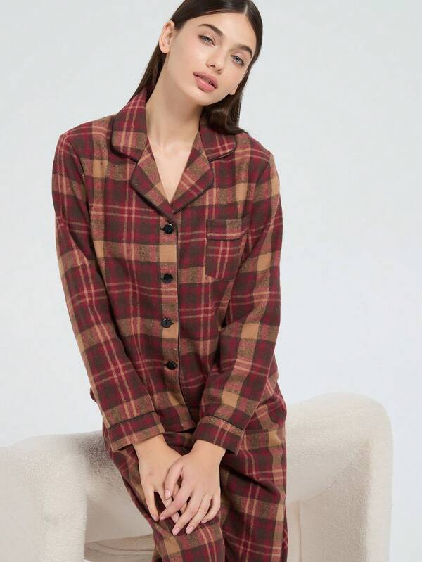 New Women's Fashion Casual Thick Pajama Clothes Set, Winter