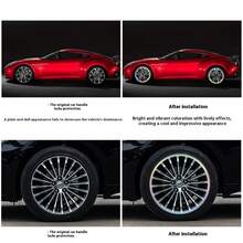 AD 1 Cặp tem dán vành xe máy/ô tô 18 inch, tem dán gầm xe, tem dán trục bánh xe, tem dán lốp phản quang. - Miếng dán vành xe bằng laser - Xem 8