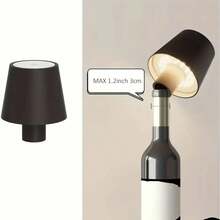 1pc Modern Creative Embedded Wine Bottle Lamp, Restaurant Bar Atmosphere Light, Touch Dimming 3 Color Modes, Bedroom Bedside Night Light, Home Decor Table Lamp, Outdoor Lighting Lamp, Gift Night Light