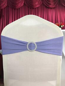 50PCS Lycra/Spandex/Stretch/Elastic Chair Cover Sashes/Bands/Bows/Ties For Decorating Graduation, Birthday, Wedding, Bridal Shower, Baby Shower, Barbecue, Buffet, Christmas, Decorative Birthday Parties Ceremony Folding Chairs Tablecloth Table Cover Linen Backdrop Carpet Flower Decoration - Light Purple - 查看 10