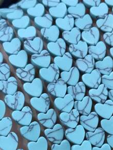 20 piezas de 6x2mm Cuentas de piedra natural con forma de corazón | Cuentas sueltas de ágata, cuarzo, ojo de tigre con forma de corazón plano | Para hacer collares, pulseras, pendientes y joyería DIY