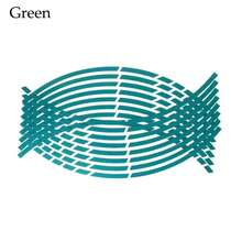 AD Motorcycle Sticker Car Tire Decals Trim Strips Universal Reflective Bike Wheel Sticker Waterproof Wheel Rim Tape 18"